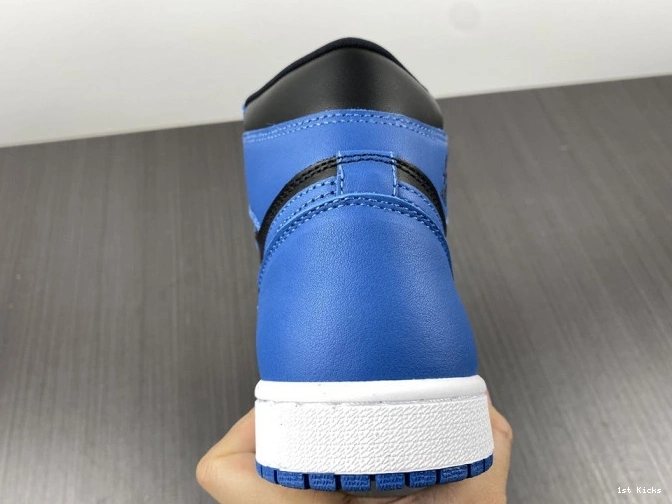 1st Kicks Shoes Air 555088-404 Blue' 'Dark Marina 1 Jordan High Retro OG 0807